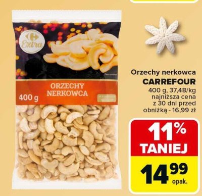 Orzechy nerkowca promocja w Carrefour Market