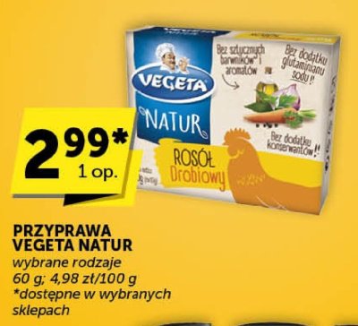 Przyprawa Vegeta Natur - Rosół Drobiowy promocja w Euro Sklep