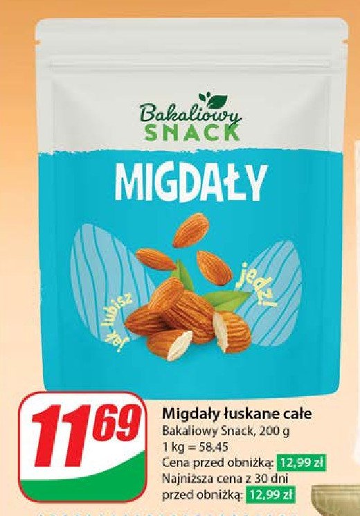 Migdały prażone Bakaliowy snack promocja