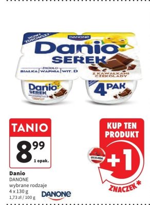 Serek Danio DANONE wybrane rodzaje promocja w Intermarche