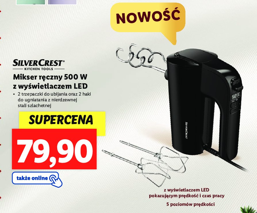 Mikser r臋czny 500 w Silvercrest promocja