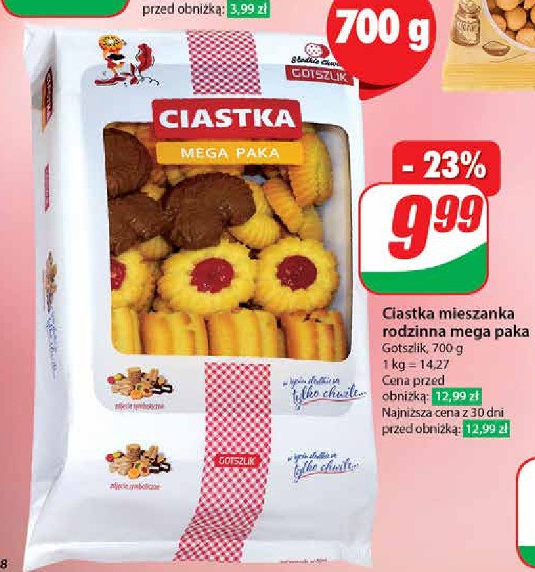 Ciastka mieszanka rodzinna Gotszlik promocja