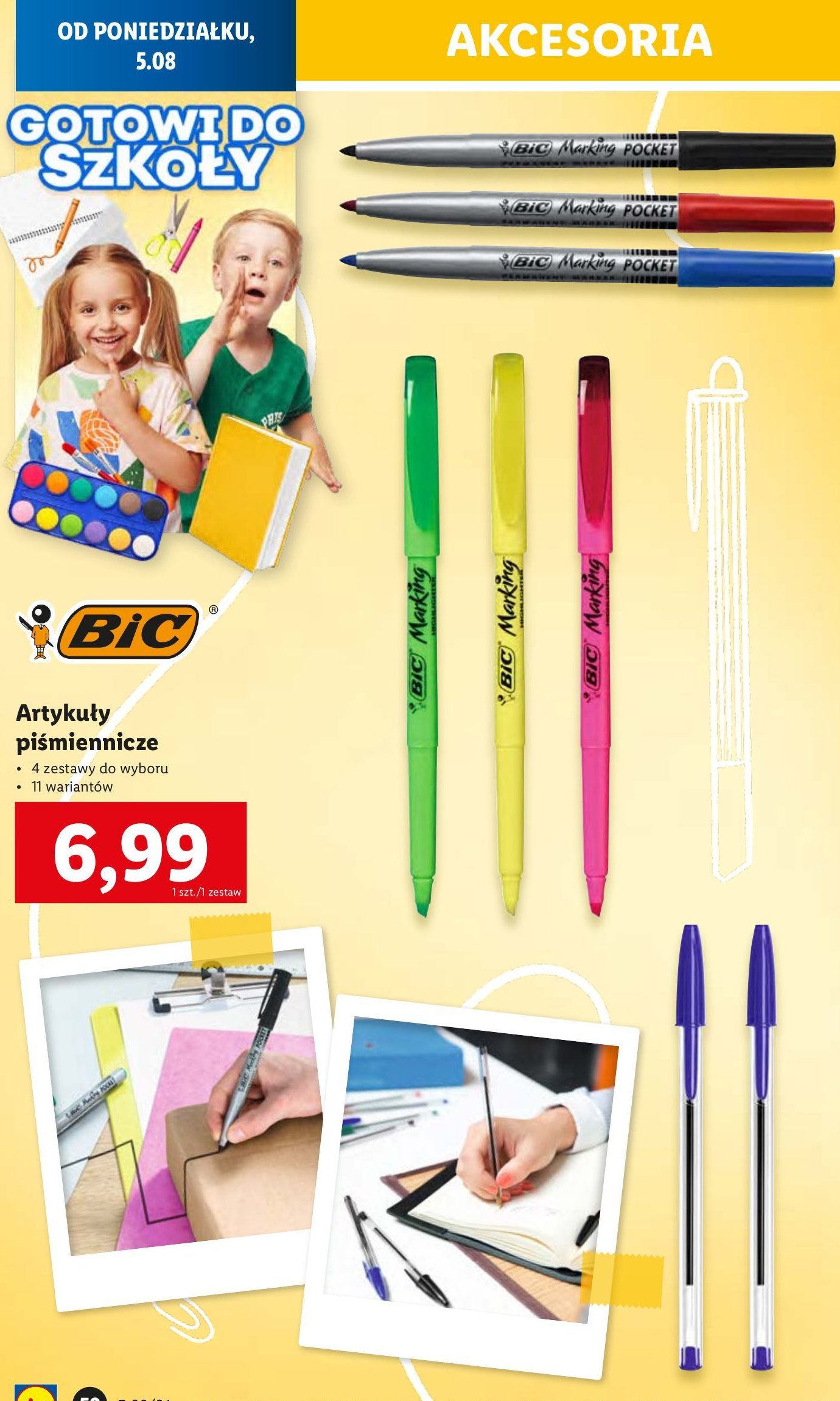 Długopis gell-ocity czarny Bic promocja