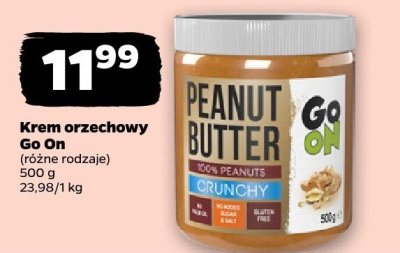 Krem orzechowy Go On promocja w Netto