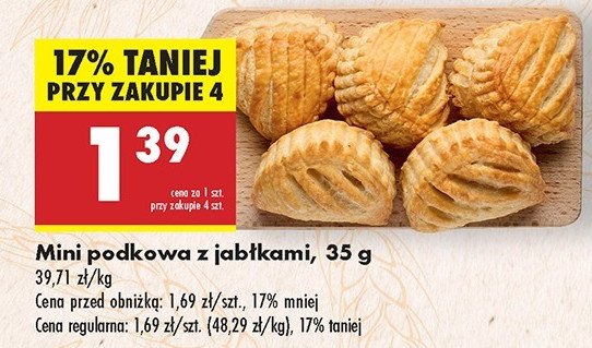 Podkowa z jabłkami mini promocja w Biedronka