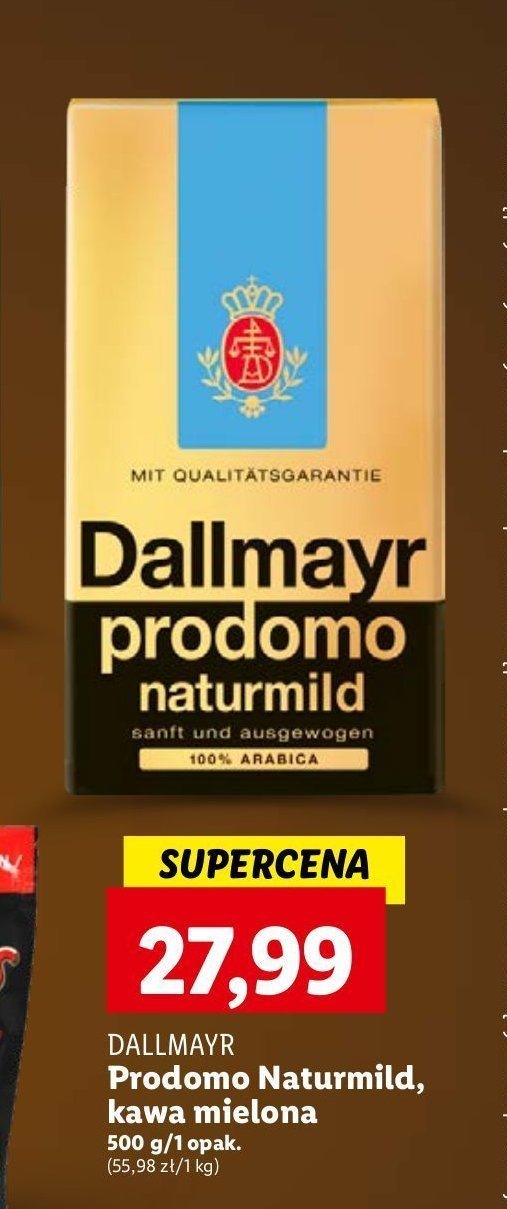 Kawa Dallmayr prodomo naturmild promocja