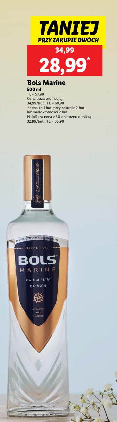 Wódka Bols marine promocja w Lidl