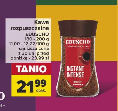 Kawa Eduscho cafe instant intense promocja