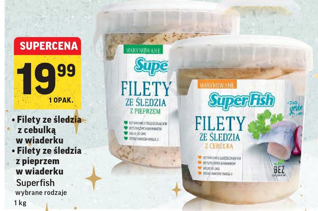 Filety ze śledzia z cebulką Superfish promocja