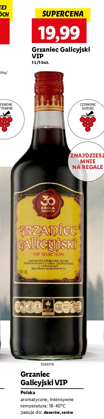 Vip selection Grzaniec galicyjski promocja w Lidl