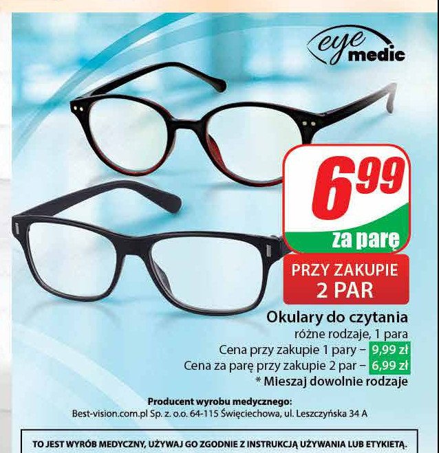 Okulary do czytania Eyemedic promocja