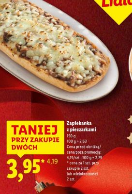 Zapiekanka z pieczarkami promocja w Lidl