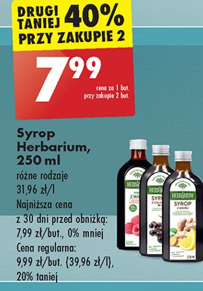 Syrop z imbiru Herbarium promocja