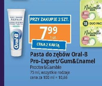 Pasta do zębów clinic line ochrona dziąseł Oral-b pro-expert promocja