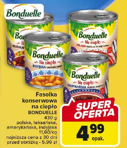 Fasolka amerykańska barbecue Bonduelle dania na ciepło promocja