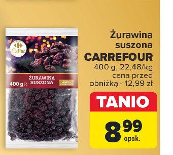 Zurawina suszona Carrefour targ świeżości promocja w Carrefour Market