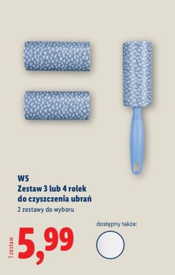 Zestaw 3 / 4 rolek do czyszczenia ubrań  promocja w Lidl
