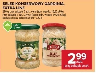 Seler konserwowy Gardinia Extra Line promocja w Stokrotka