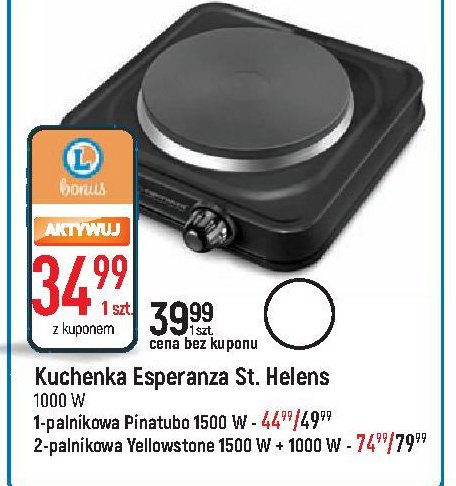 Kuchenka elektryczna pinaturbo Esperanza promocja