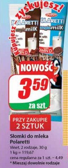 S艂omka do mleka czekoladowa Polaretti promocja
