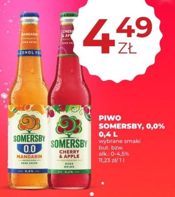 Piwo Somersby 0,0% 0,4 L promocja w Duży Ben