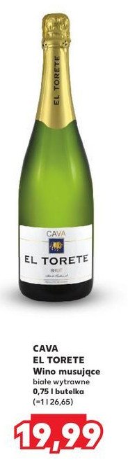 Wino Cava el torete promocja w Kaufland