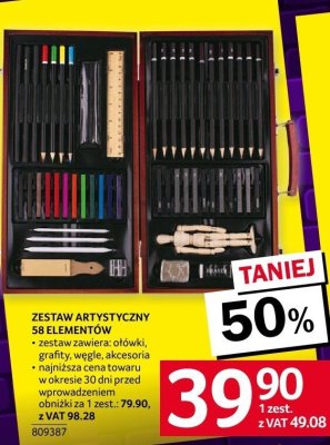 Zestaw artystyczny 58 elementów promocja w Selgros