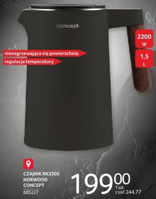 Czajnik RK3305 Norwood Concept promocja w Selgros