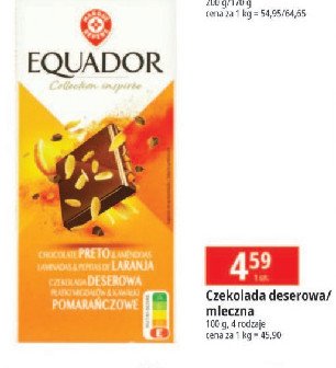 Czekolada mleczna Wiod膮ca marka equador promocja