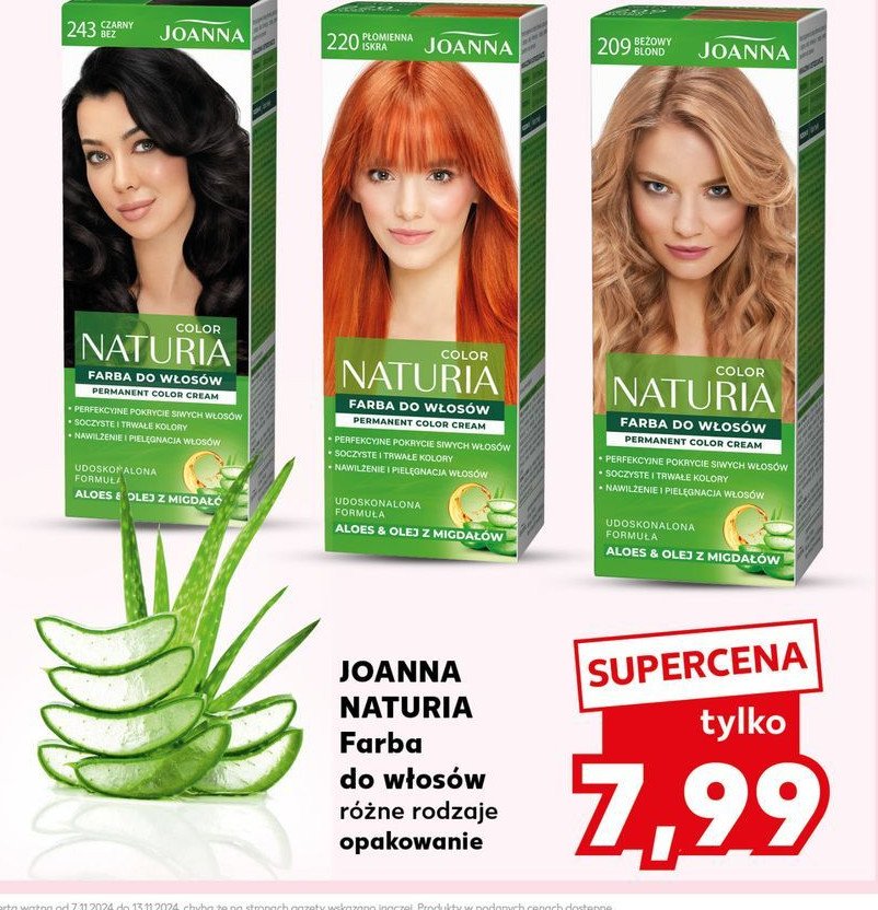 Farba do włosów 209 beżowy blond Joanna naturia color promocja