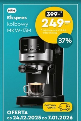 Ekspres kolbowy MPM MKW-13M promocja w Biedronka