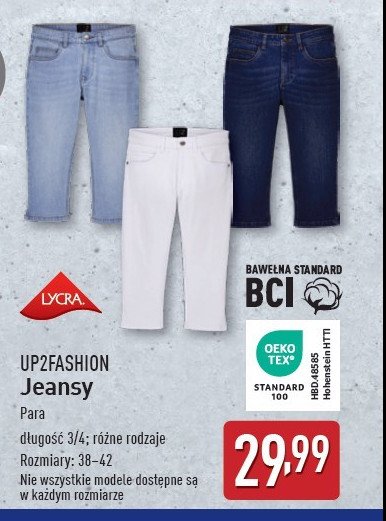 Spodnie damskie 3/4 38-42 Up2fashion promocja w Aldi