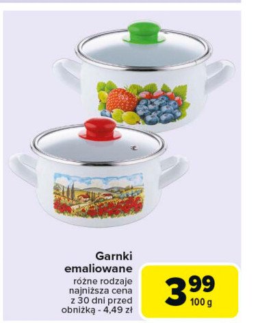 Garnki emaliowane promocja