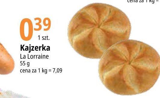 Bułka kajzerka La lorraine promocja