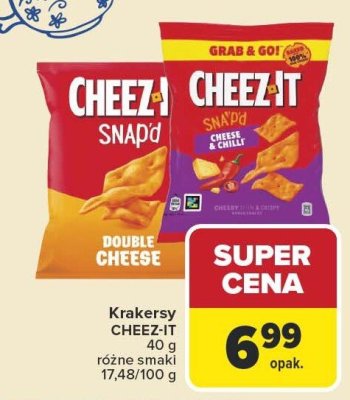 Krakersy CHEEZ-IT Double Cheese 40g promocja w Carrefour