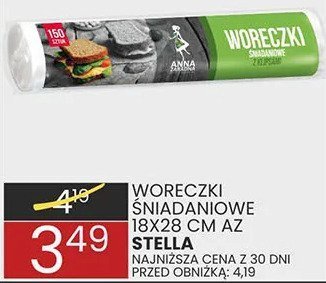 Woreczki śniadaniowe 18x28 cm AZ Stella promocja w Wafelek