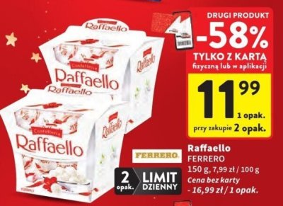 Czekoladki Raffaello FERRERO promocja w Intermarche