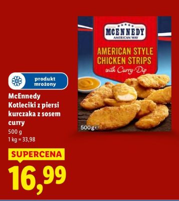Kotleciki z piersi kurczaka z sosem curry McEnnedy promocja w Lidl