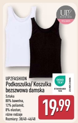 Podkoszulka/koszulka bezszwowa damska UP2FASHION promocja w Aldi