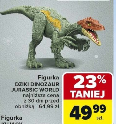 Figurka DZIKI DINOZAUR JURASSIC WORLD promocja w Carrefour