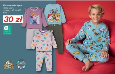 Piżama dziecięca promocja w KiK