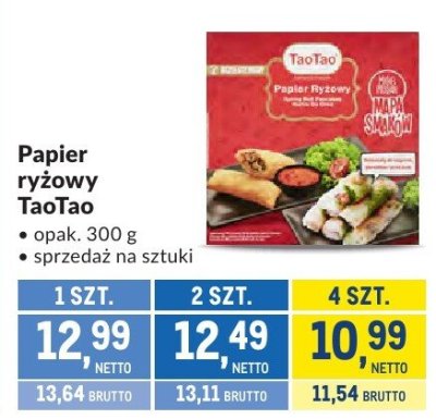 Papier ryżowy promocja w Makro