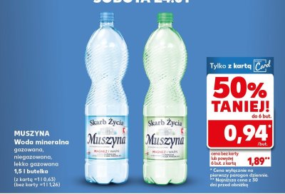 Woda mineralna lekko gazowana promocja w Kaufland
