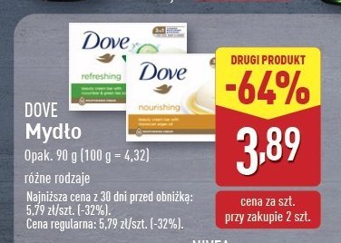 Myd艂o og贸rek i zielona herbata DOVE REFRESHING promocja