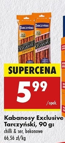 Kabanosy bekonowe Tarczyński exclusive promocja w Biedronka