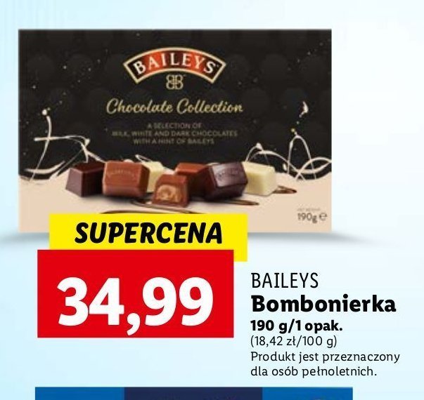 Czekoladki collection Baileys original irish cream promocja