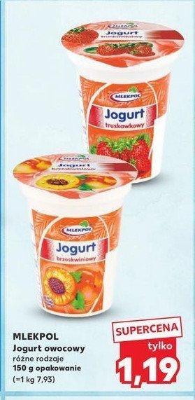 Jogurt truskawkowy Mlekpol promocja