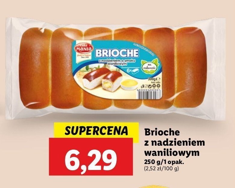 Brioche z nadzieniem waniliowym Mania promocja