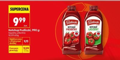 Ketchup Pudliszki, 990 g pikantny promocja w Biedronka