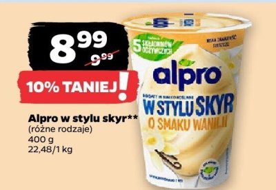 Jogurt wegański w stylu skyr, różne rodzaje promocja w Netto